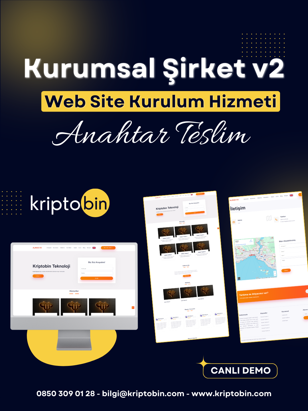 Ajans v2 Kurumsal Web Site – Anahtar Teslim Çözüm