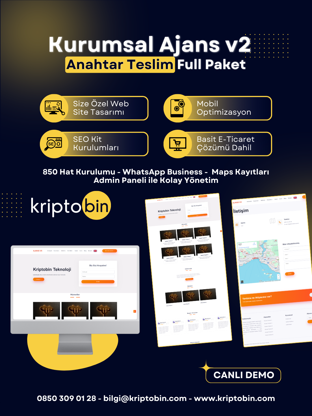 Ajans v2 Kurumsal Dijital Dönüşüm – Anahtar Teslim Çözüm