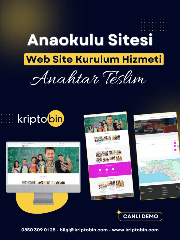 Anaokulu Web Site – Anahtar Teslim Çözüm
