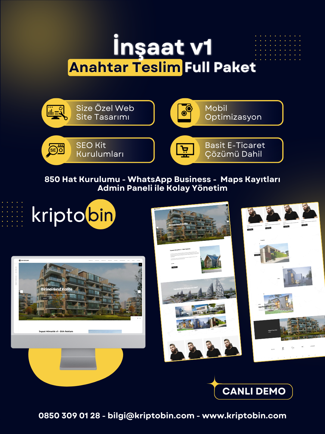 İnşaat Dijital Dönüşüm – Anahtar Teslim Çözüm
