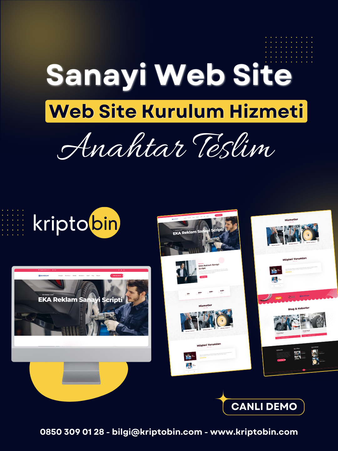 Sanayi Fabrika Web Site Tasarımı – Anahtar Teslim Çözüm