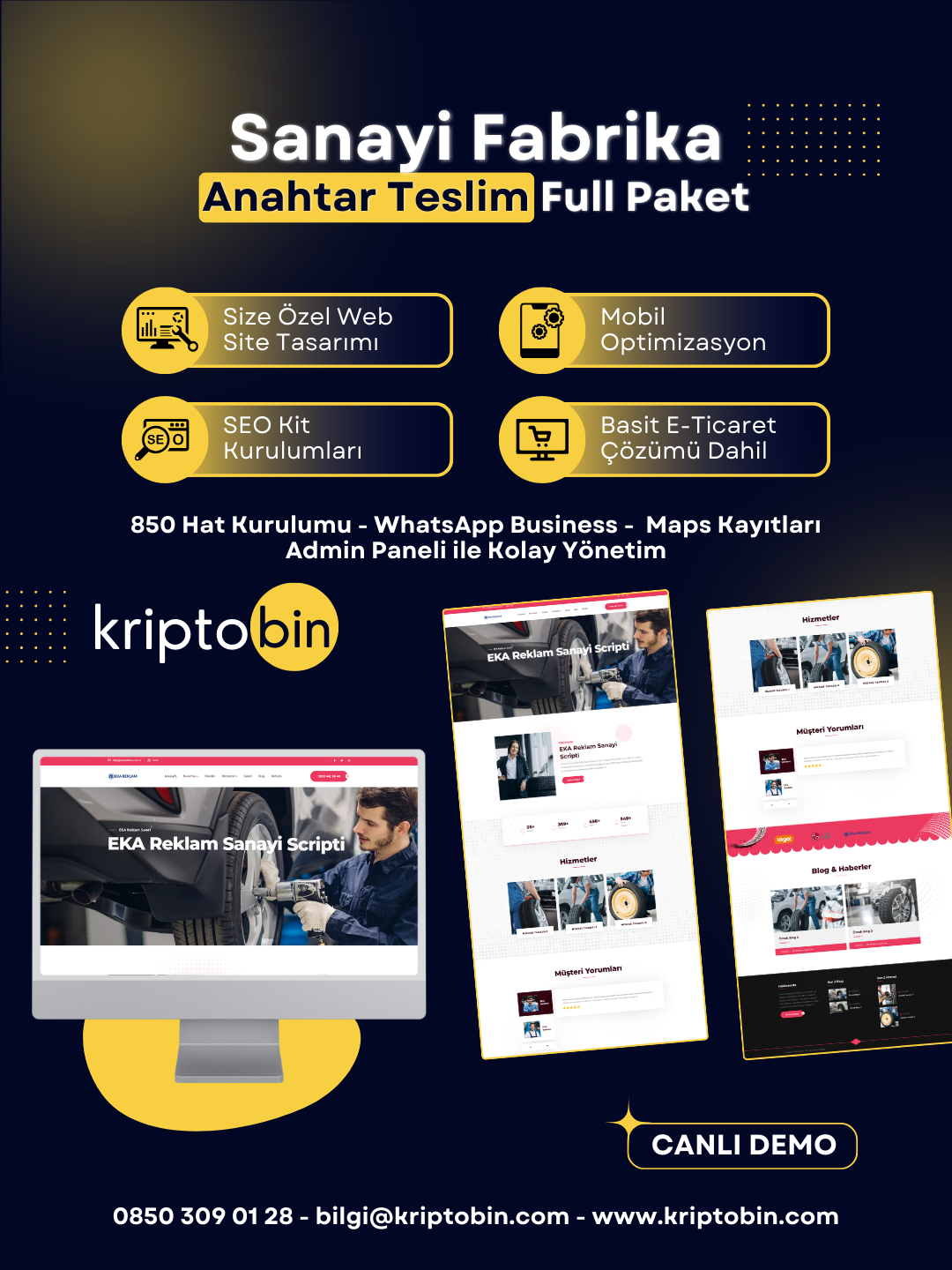 Sanayi Fabrika Dijital Dönüşüm – Anahtar Teslim Çözüm
