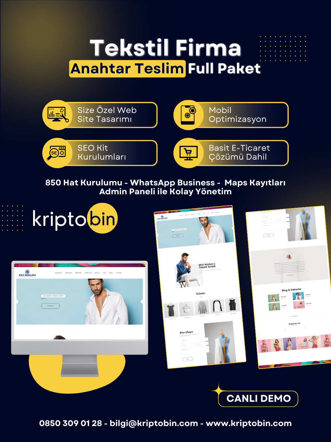 Tekstil Firma Dijital Dönüşüm – Anahtar Teslim Çözüm