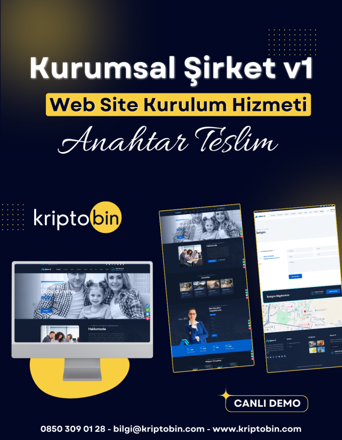 Kurumsal Ajans v1 – Anahtar Teslim Web Site