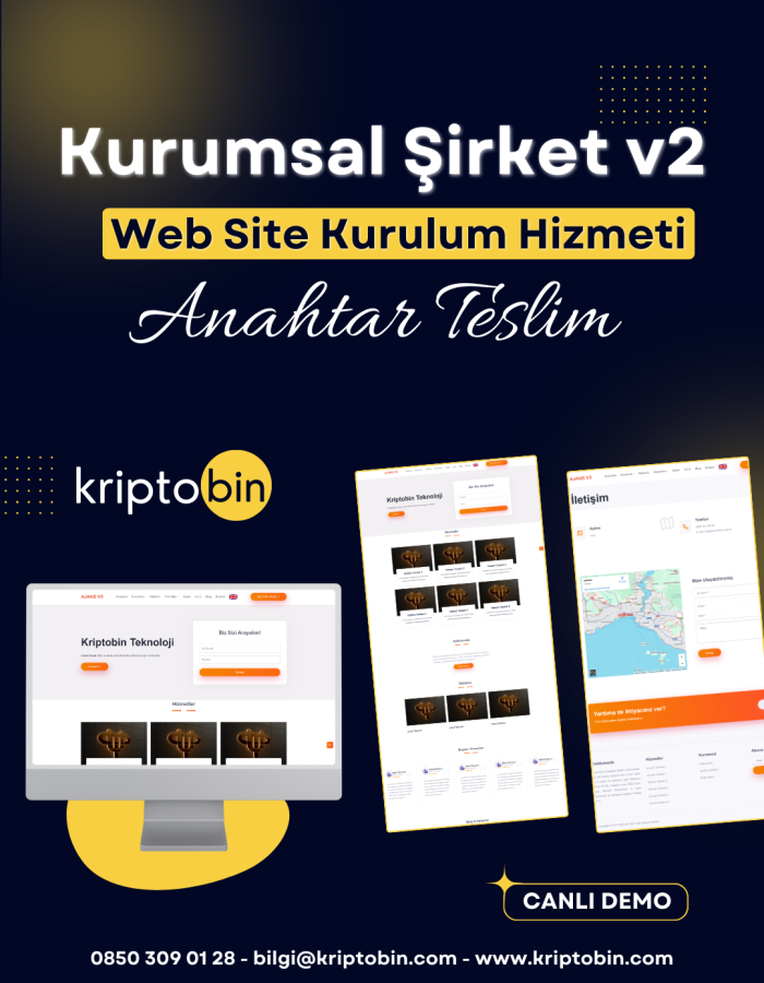 Ajans v2 Kurumsal Web Site – Anahtar Teslim Çözüm
