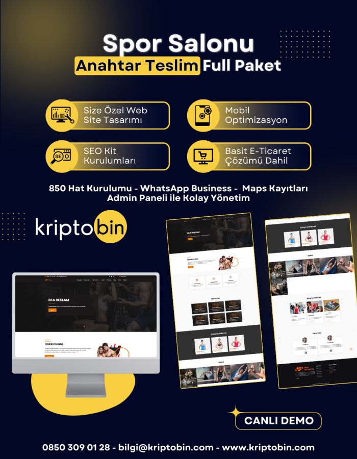 Spor Salonu Dijital Dönüşüm – Anahtar Teslim Çözüm